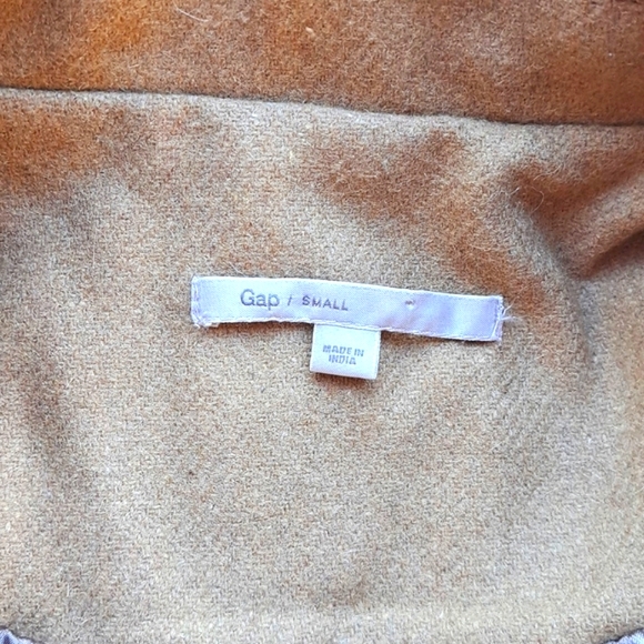 Gap Women's Small Classic Tan Beige Wool Coat Jacket Size S EUC - Picture 11 of 14